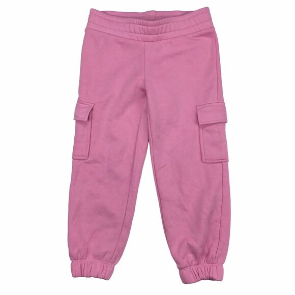 Lot Of 2 Old Navy Sweatpants Comfy Jogger Pants Size XS / 5 Pink & Olive Girls - Picture 2 of 8